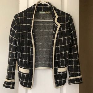 Kimchi Blue Gray & White Knit Blazer